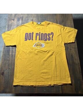 Los Angeles Lakers Got Rings 16x NBA Champions T Shirt Size Large
